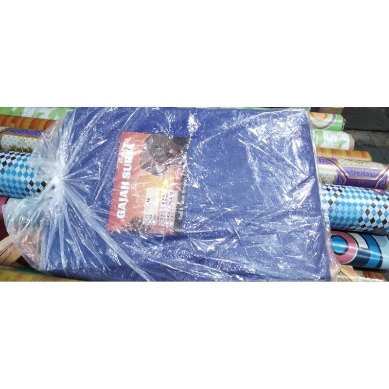 Terpal ukuran 2x3/3x4(biru lapis putih milenium)