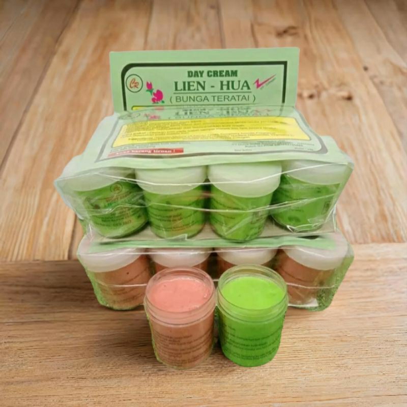 Cream Lien Hua Cream Bunga Teratai Siang & Malam 12 pcs