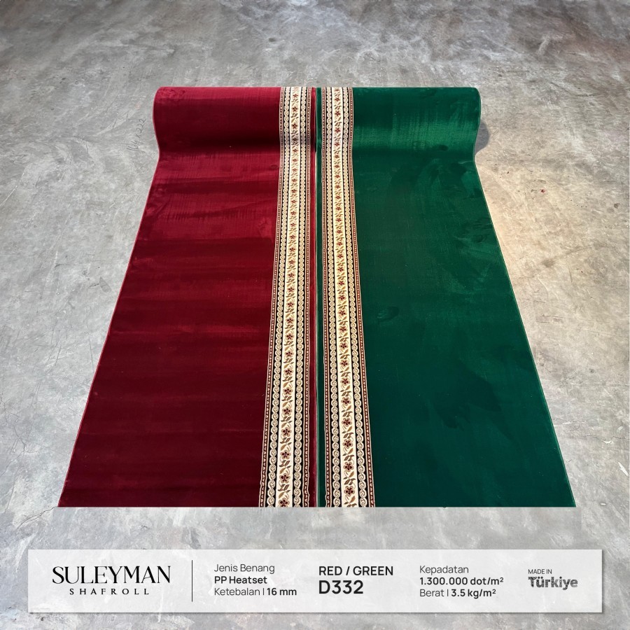 Karpet Masjid Turki Meteran Tebal Suleyman D332