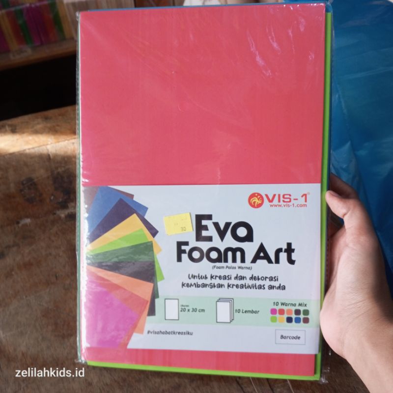 

Eva Foam / bisa ati untuk prakarya paket isi 10 lembar warna warni