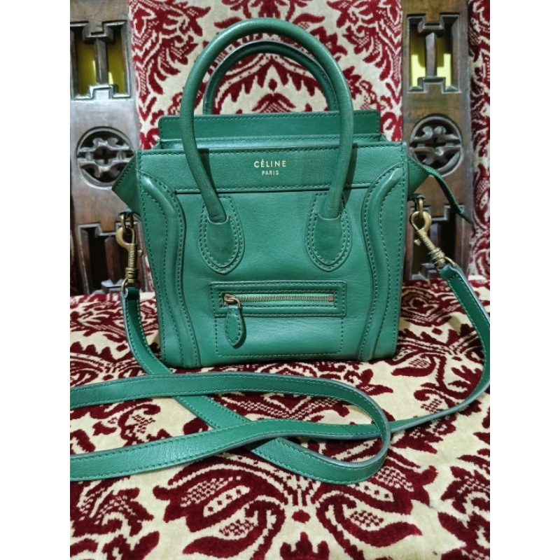 SOLD Preloved Handbag Tas Kulit Celine Luggage Nano Mini