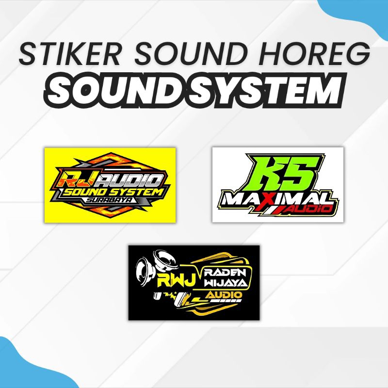 [𝟮𝟬𝗣𝗖𝗦] Stiker Vinyl Audio Sound Horeg | Sound System Brewog Maximal Raden Wijaya BJ Hunter Pandawa