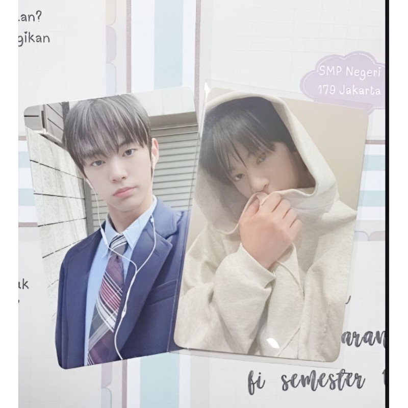 𓂋 dohoon hoodie headphone tws sparkling blue photocard ★