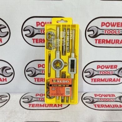 

HAND TAP DAN DIE SER / SNEI TAP SET 12 PCS / PEMBUAT ULIR DRAT SET / HAND TAP & DIE SET ALDO