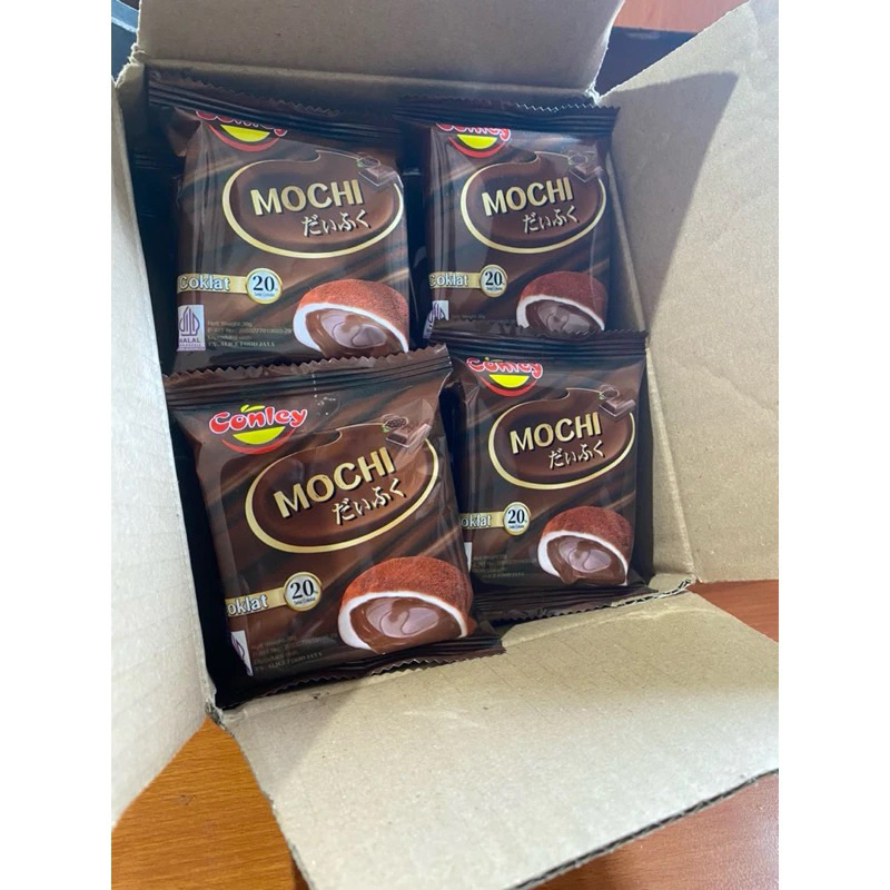 

Mochi Conley mochi viral lembut premium coklat - mochi enak viral lembut