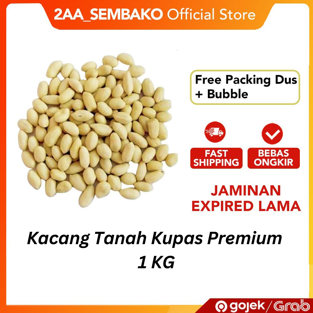 

Kacang Tanah Kupas Premium 1 KG