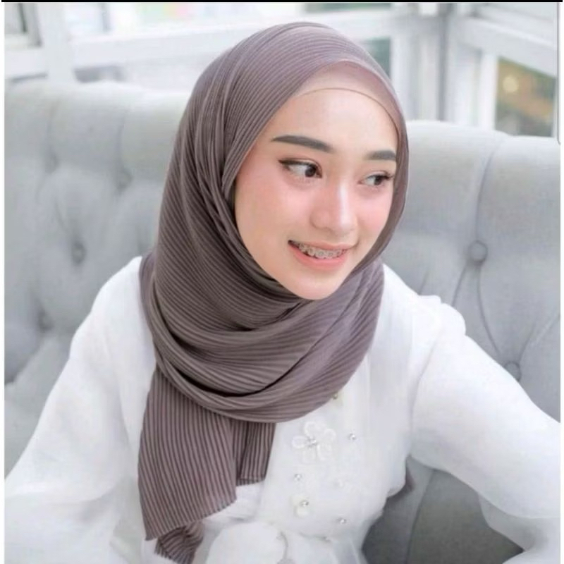 Penawaran Terbatas Pashmina Plisket Full 180x75 / Premium Pasmina Full Plisket 180 x 75 Babydoll