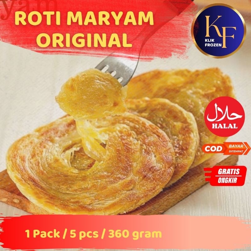 

ROTI MARYAM / CANE ORIGINAL / ROTI CANE / ROTI CANAI / 1PACK ISI 5 PCS