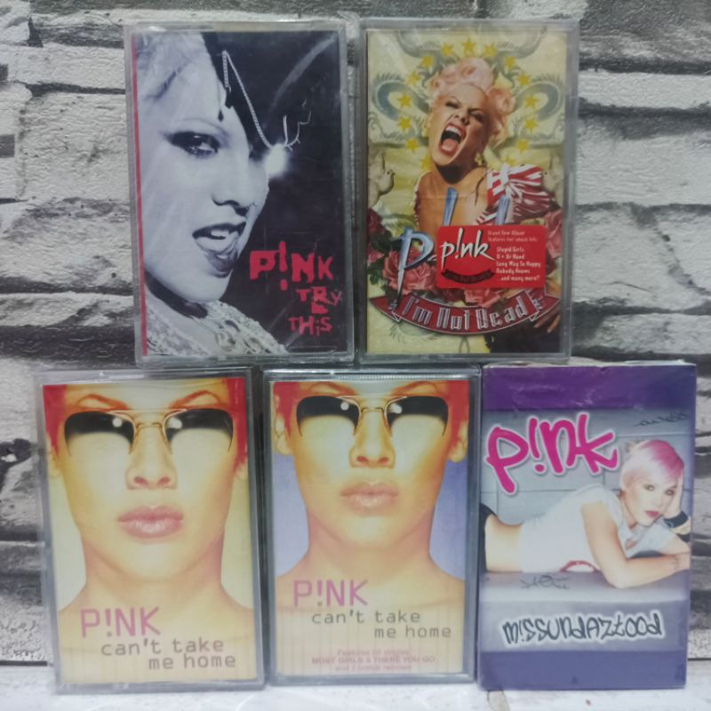 Kaset Pita Pink PNK Can't Take Me Home Bonus Remixes MSSUNDAZTOOD Try This I'm Not Dead BMG Indonesi