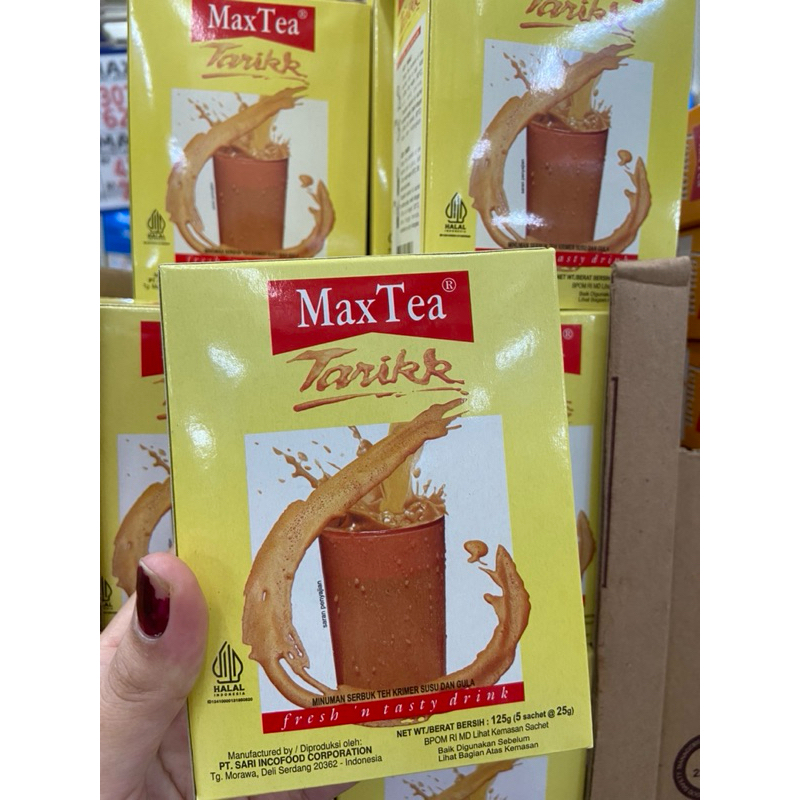 

MAX TEA Teh Tarik 5s x 25 gr Kemasan 1 dus (1 dus isi 24ktk)