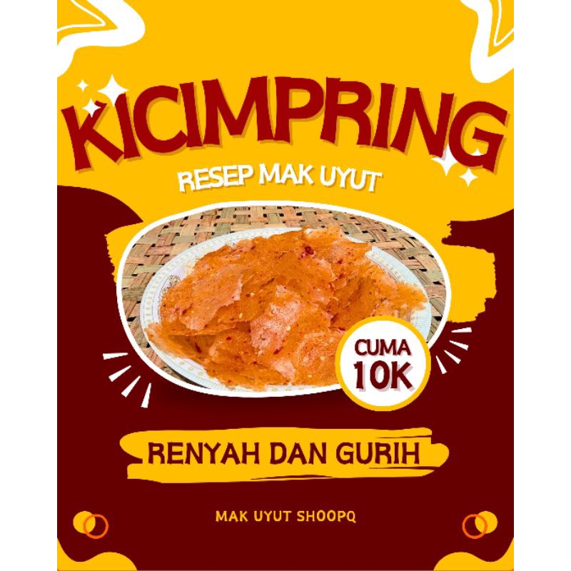 

kicimpring mentah, krupuk singkong, krupuk becak