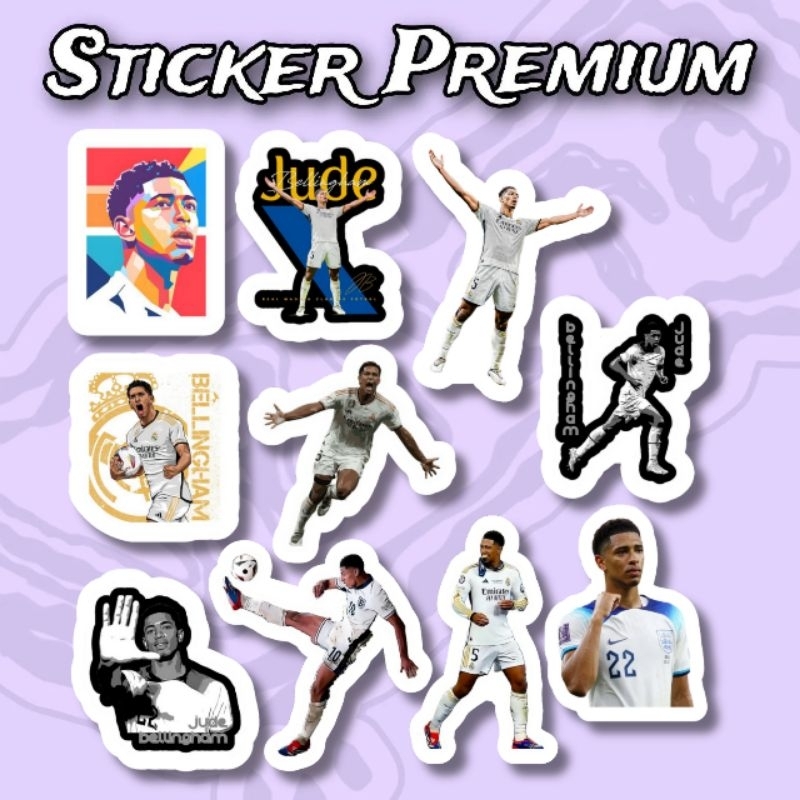 

Sticker Jude Bellingham Pack isi 10 pcs vinyl waterproof