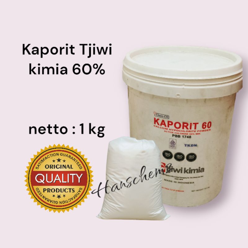 kaporit bubuk,kaporit Tjiwi kimia60% @1kg