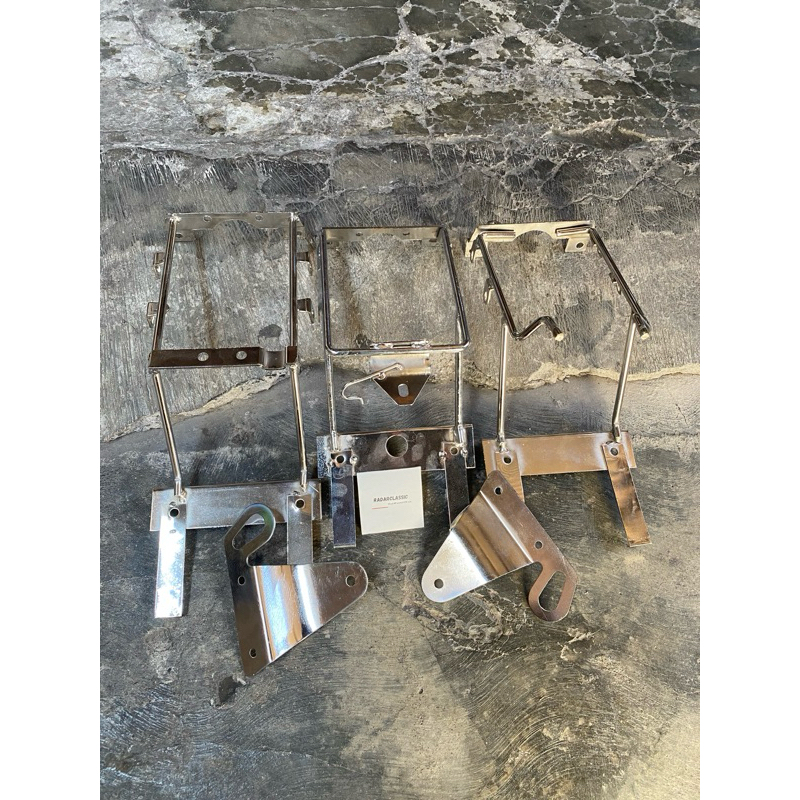 BRACKET LAMPU PANGKON LAMPU NINJA SS PNP NINJA TIGER MP VIXION CHROME