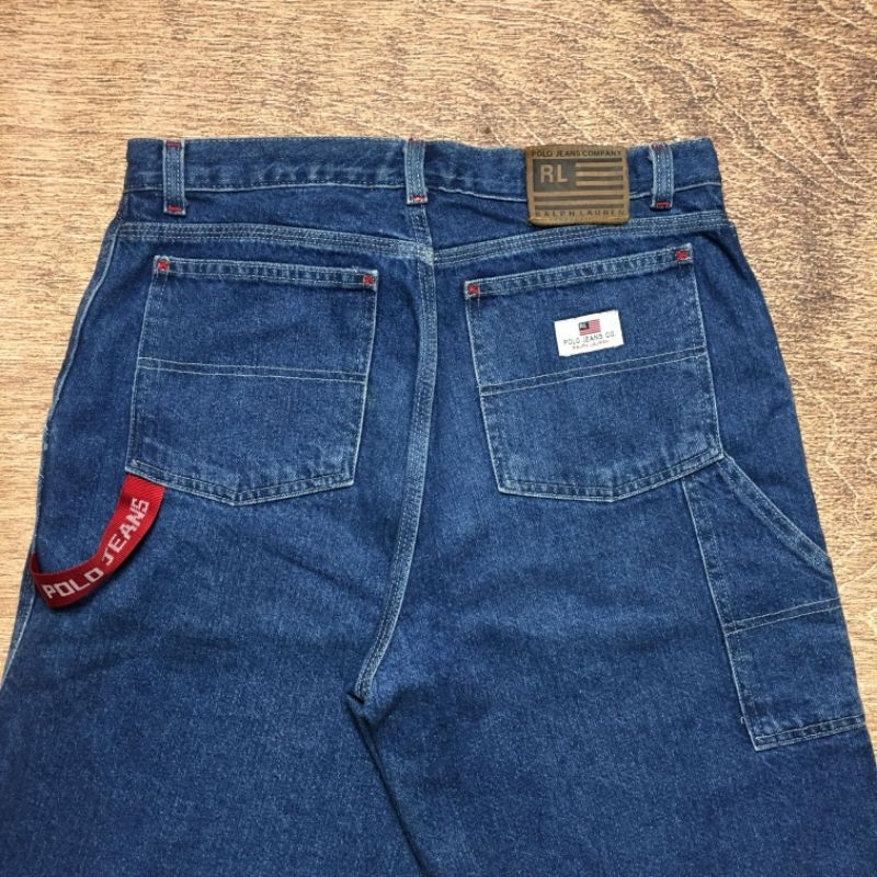 CELANA POLO RALPH LAUREN CARPENTER BAGGY JORTS JEANS