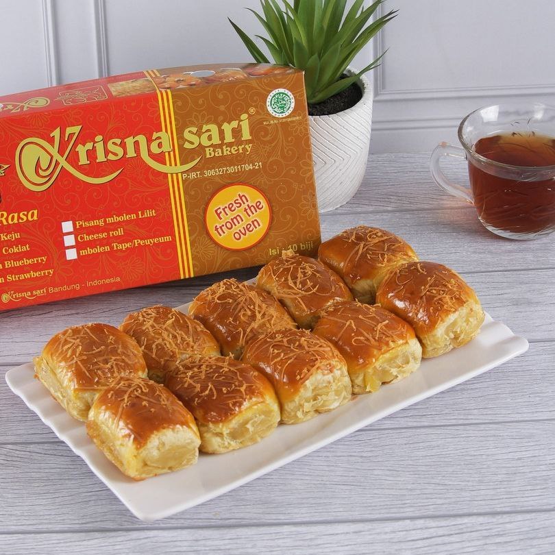 

Pisang bolen tape keju isi 10 pcs krisna sari bakery