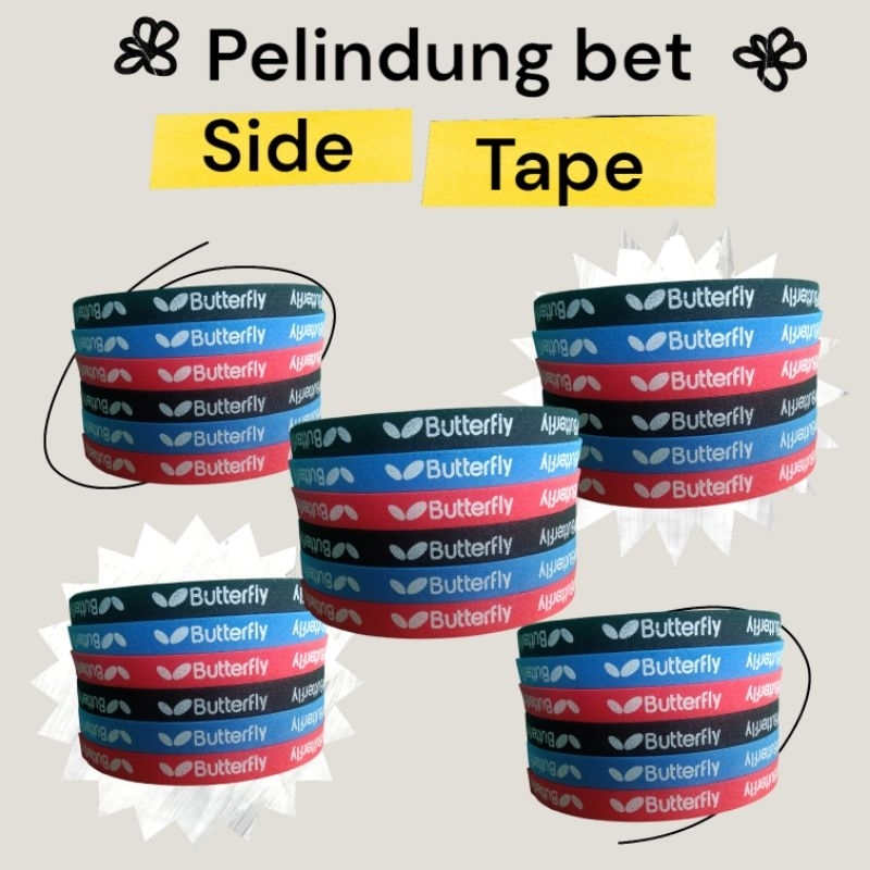 side tape pelindung samping bet tenis meja (pingpong)