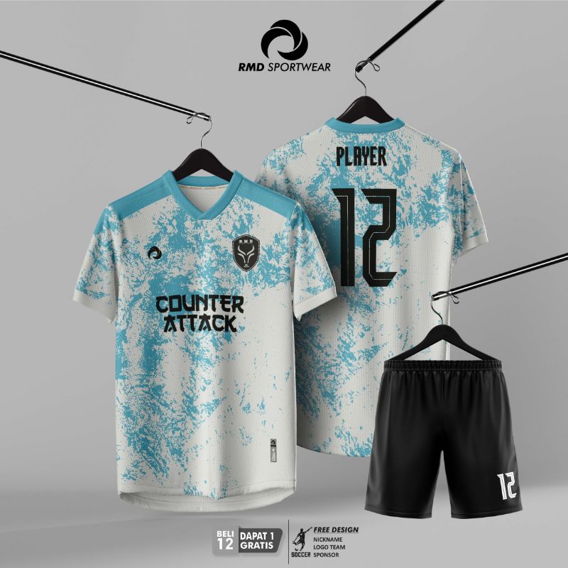 JERSEY FUTSAL, VOLI,BOLA GRATIS DESAIN  BAHAN DRY FIT PREMIUM