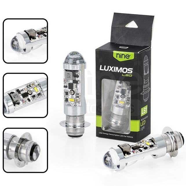 LUXIMOS LED H6 LS1 LAMPU LED MOTOR LASER M5 H6 BEBEK MATIC 2 WARNA SUPER TERANG