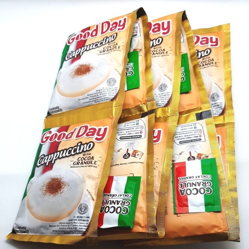 

Good Day Cappucino renceng isi 10 sachet @25 grExpired 2025