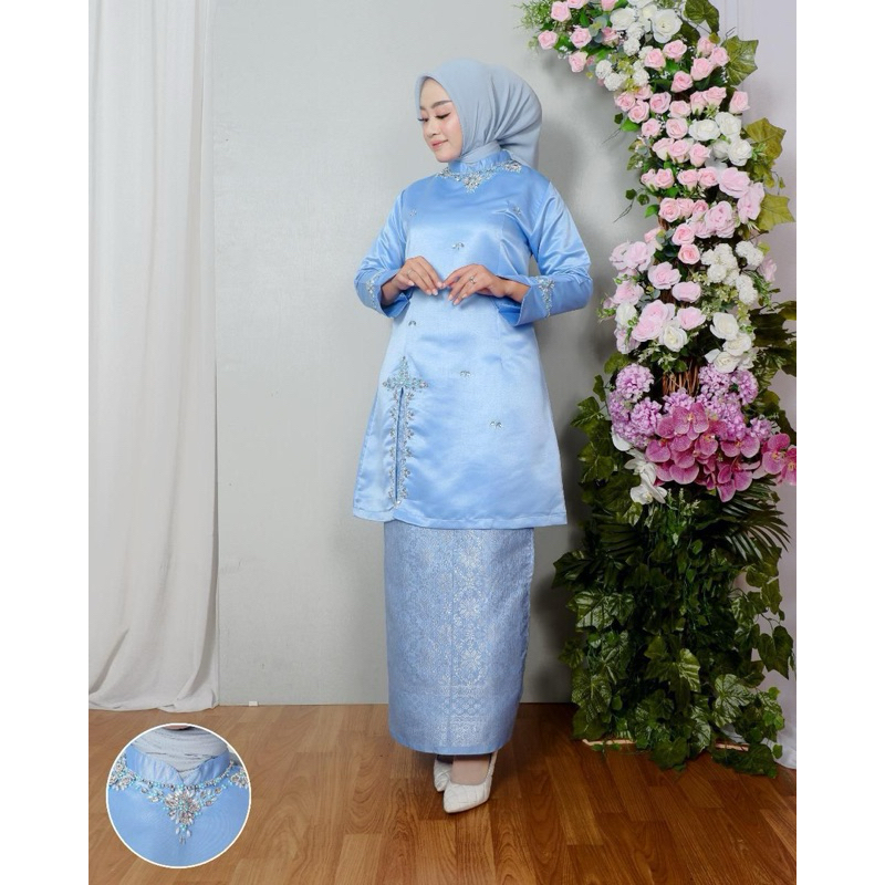 Set Kebaya Tunik Rosalie Payet Premium | Kebaya Tunik Payet | Set Kebaya Modern