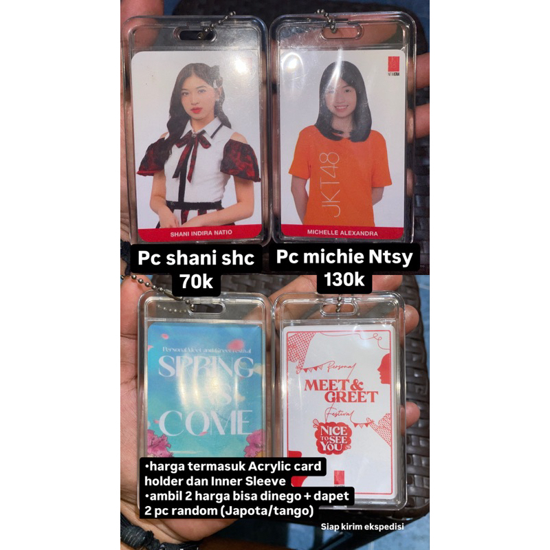Photocard Ofc Shani Shc & Michie Ntsy