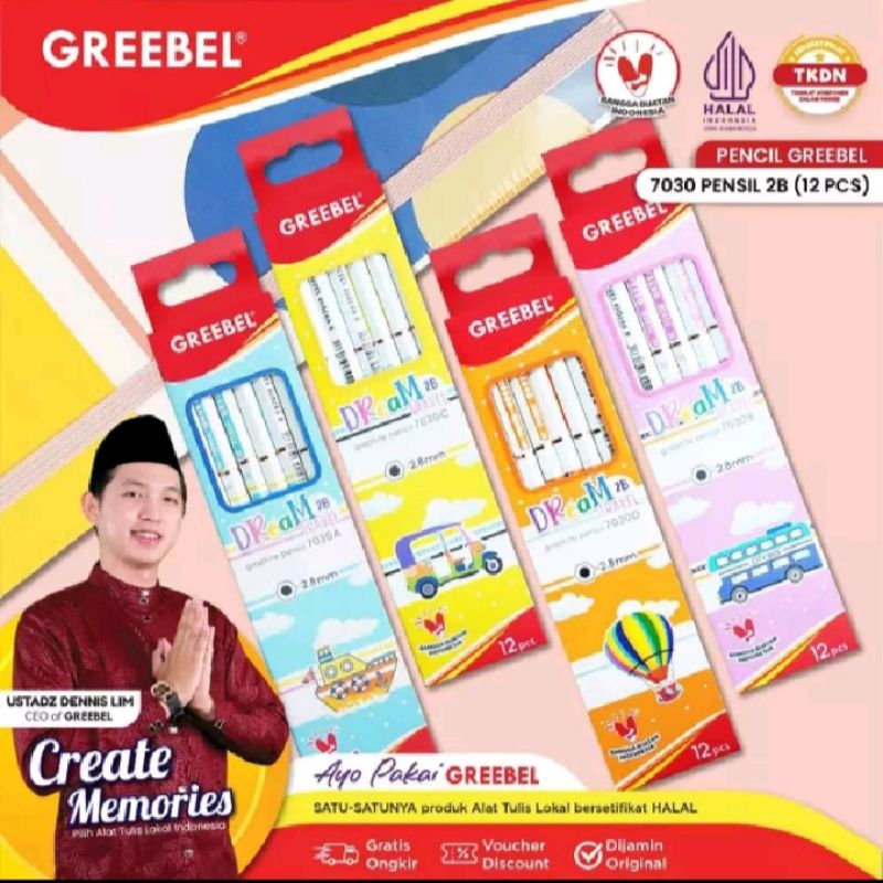 

GREEBEL PENSIL KAYU 2B (7030)