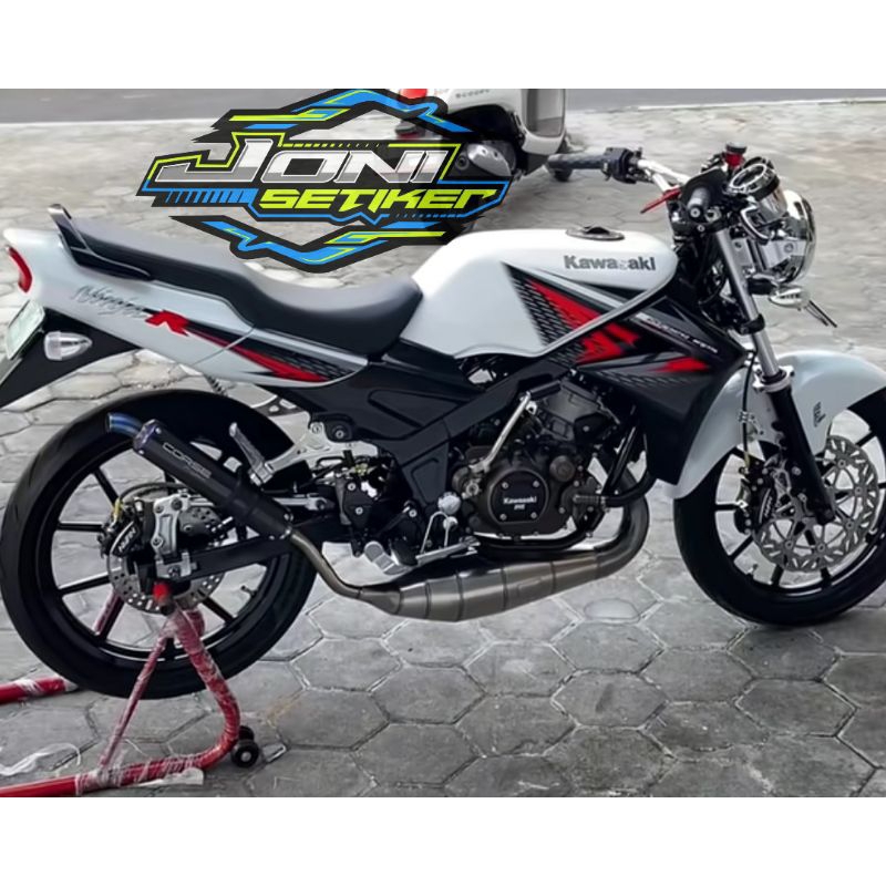 COD STIKER STRIPING ORI KAWASAKI NINJA R 2013 PUTIH NINJA R PUTIH 2013