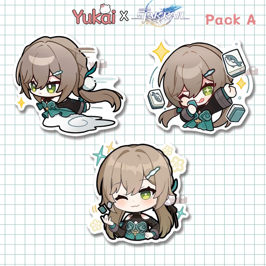 

Stiker Pack Qing que Honkai Star Rail (HSR) Premium, Sticker Anime Waterproof