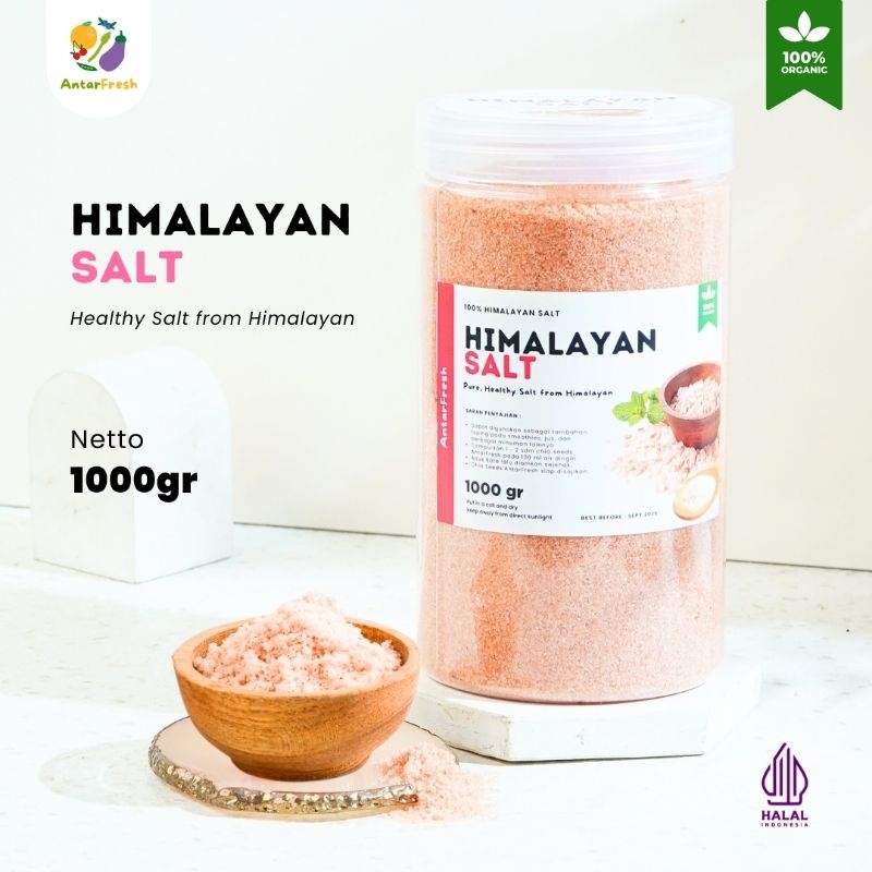 

Himalayan Pink Salt 1KG / Garam Himalaya Original 100% Natural