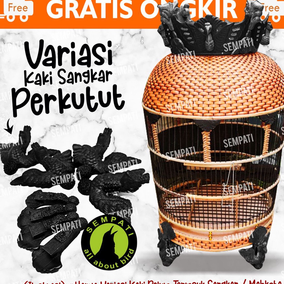 Grosir Favorit  Kaki Sangkar Burung Perkutut Tekukur Derkuku Aksesoris Kandang Bahan Plastik Hitam P