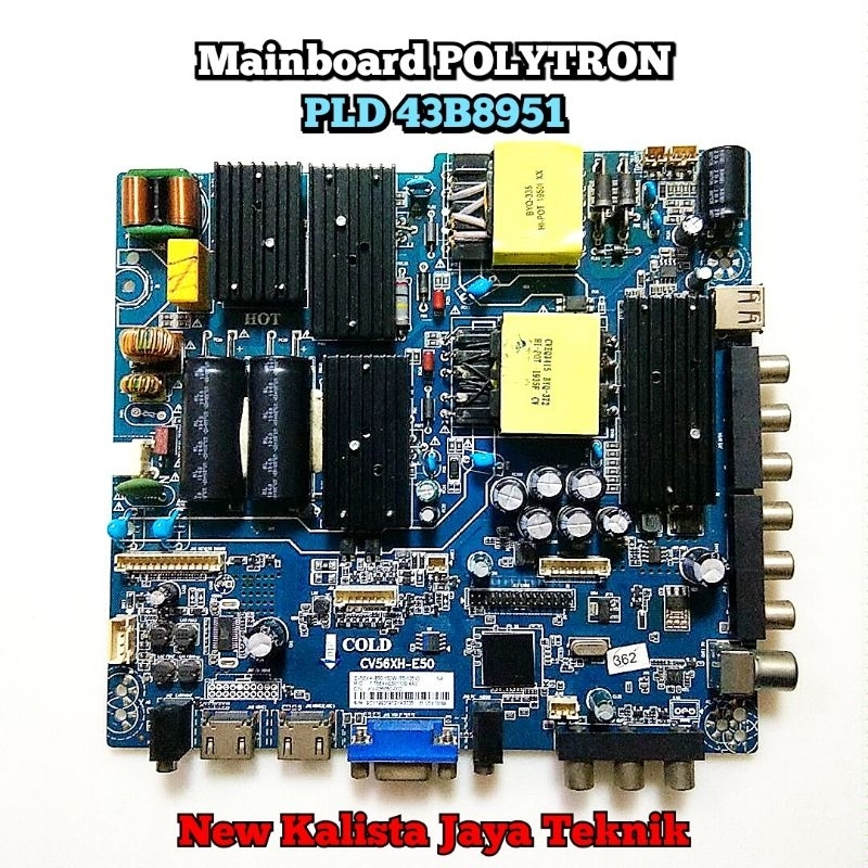 MAINBOARD TV POLYTRON PLD 43B8951 ORIGINAL CV56XH-E50 MB 43B8951 MOTHERBOARD TV PLD43B8951 MB POLYTR