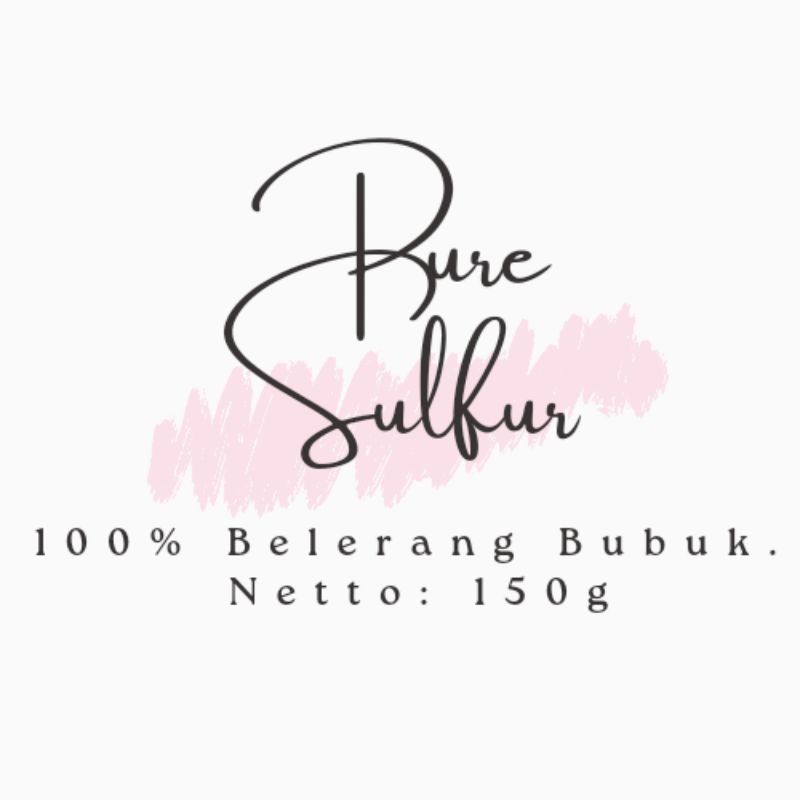Pure Sulfur, Belerang Bubuk