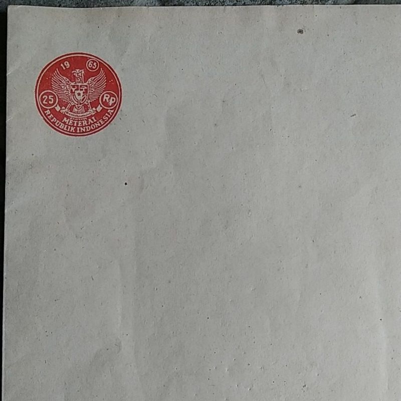 

KERTAS SEGEL TAHUN 1965 DOUBLE SIDE ORI