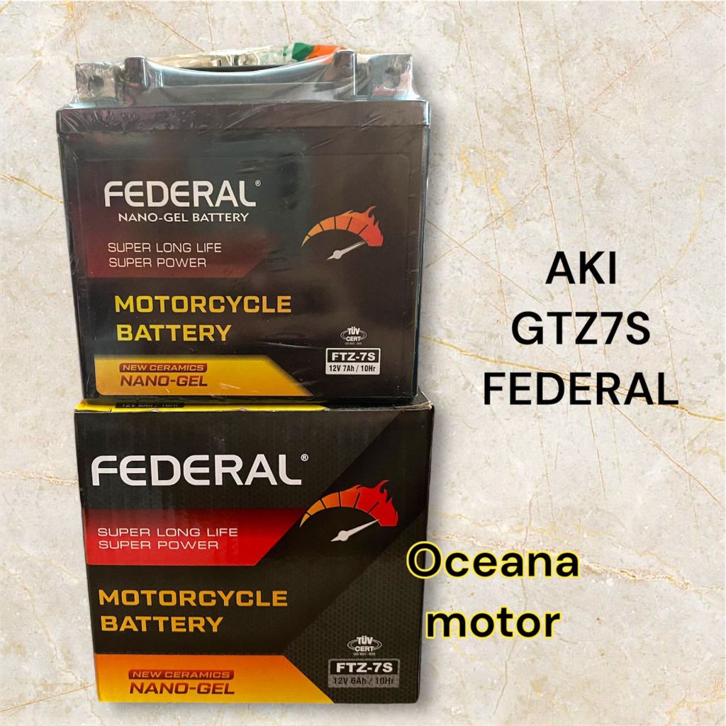 aki full kering federal satria fu Vario 150/aki full kering federal 6 ampere/aki full kering federal