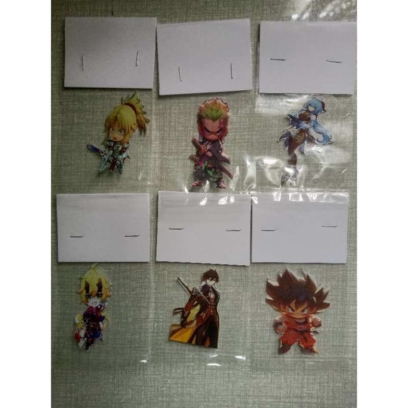 

6 pcs sticker anime random