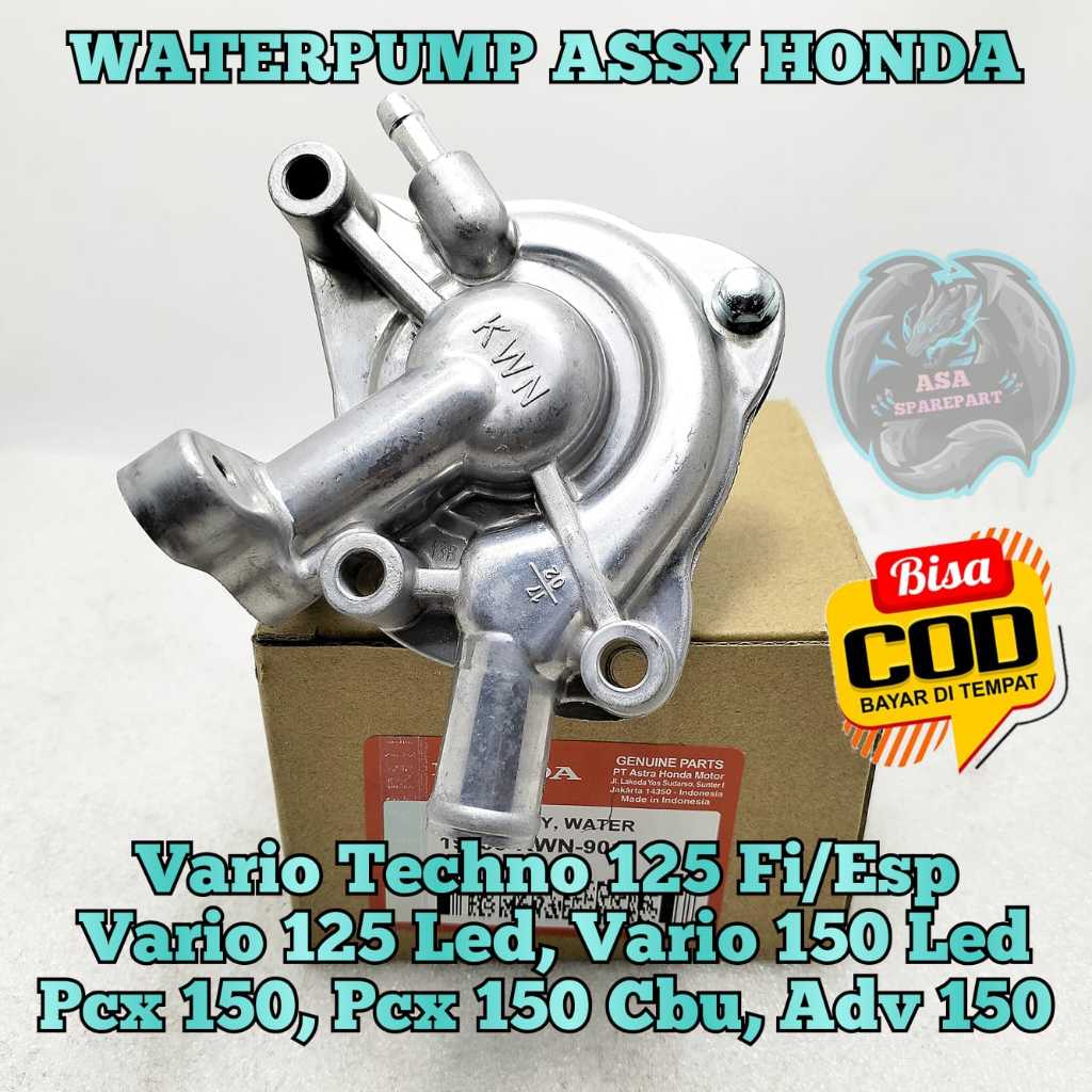 Waterpump KWN Motor Honda Vario 125 Techno Fi Injeksi , Vario 125 Tekno Helm In , Vario 125 Led Esp 