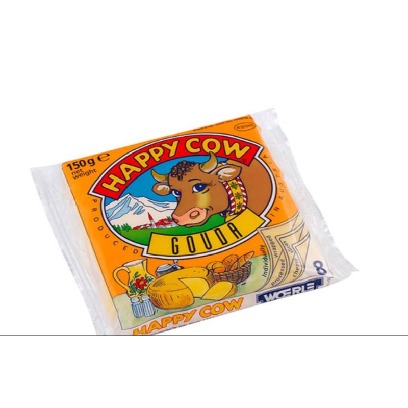 

Happy Cow Cheese Reguler, Gouda, Mozarella, Sandwich, Cheddar 150 gr-200 gr