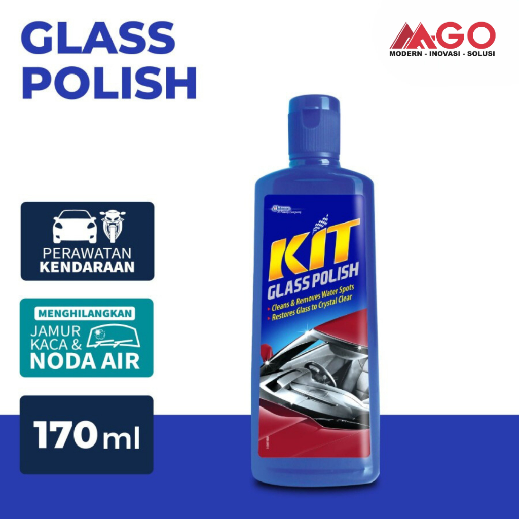 KIT Glass Polish/ Cairan Poles Kaca Mobil / Cairan Pembersih Kaca Mobil