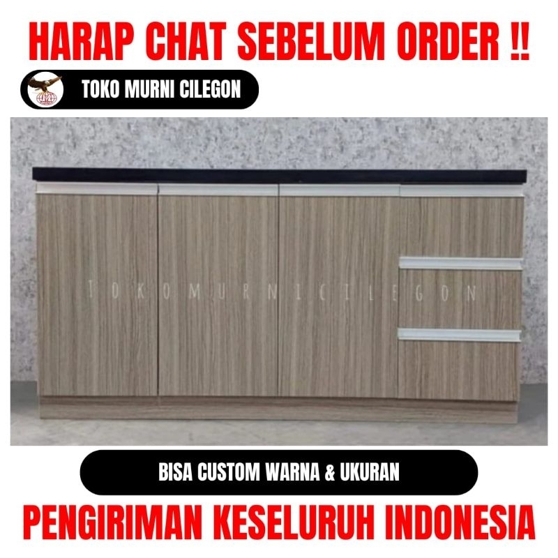 Kitchen Set Bawah 4 Pintu Granit - free ongkir cilegon serang kota
