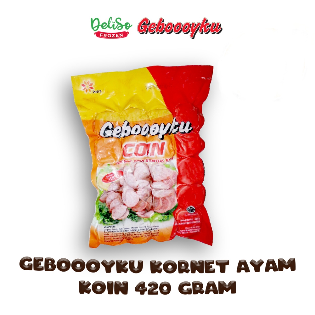 Kornet Ayam Bentuk Coin Geboooyku 420 Gram