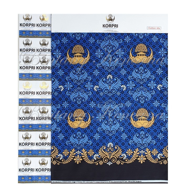 Kain Seragam Korpri Katun 40s - Per 4 Meter - Produksi PT Sekar Bengawan