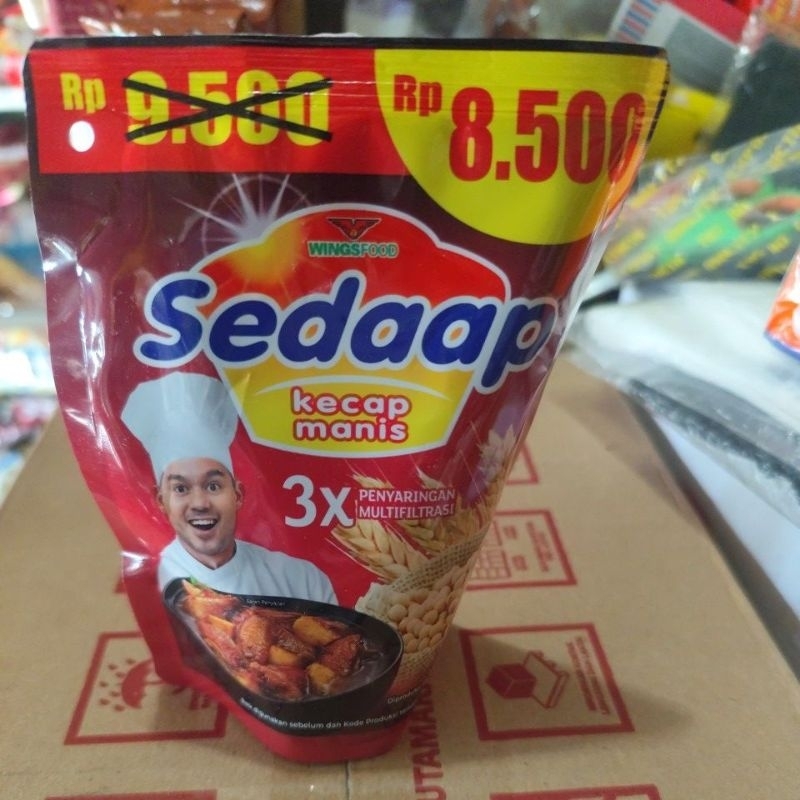 

kecap manis sedap 250gr refill tanggung