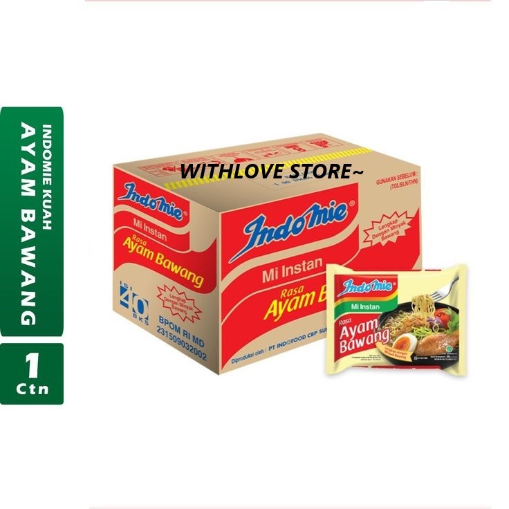 

INDOMIE AYAM BAWANG 69GR 1KARTON ISI 40PCS