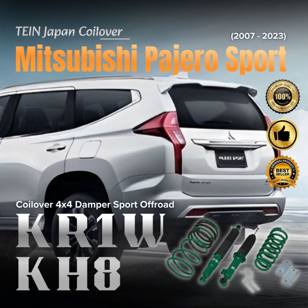 MITSUBISHI PAJERO SPORT (2007 - 2023) - TEIN JAPAN COILOVER - 4x4 DAMPER SPORT OFFROAD - KR1W KH8