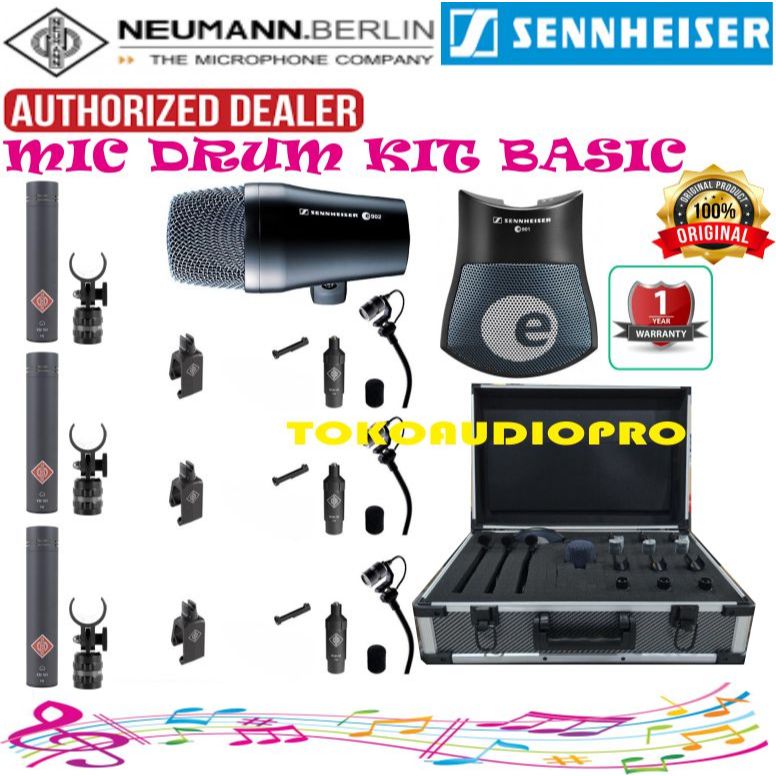 Mic Neumann-Sennheiser Mic Drum Kit Basic Mic Drum Set Microphone