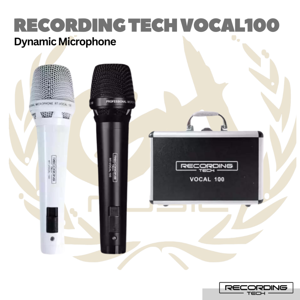 Recording Tech RT Vocal100 Professional Dynamic Mic - Mic RT Vocal 100