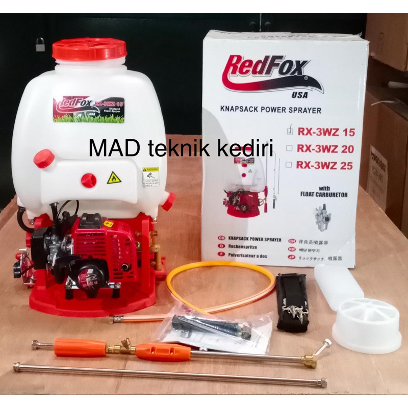 Mesin semprot hama Sprayer mesin 2 tak REDFOX RX3WZ-15 liter