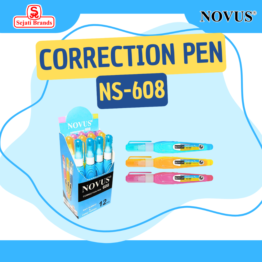 

Novus Tip-Ex NS-608 (2 ML) - 1 LUSIN/ Correction Pen
