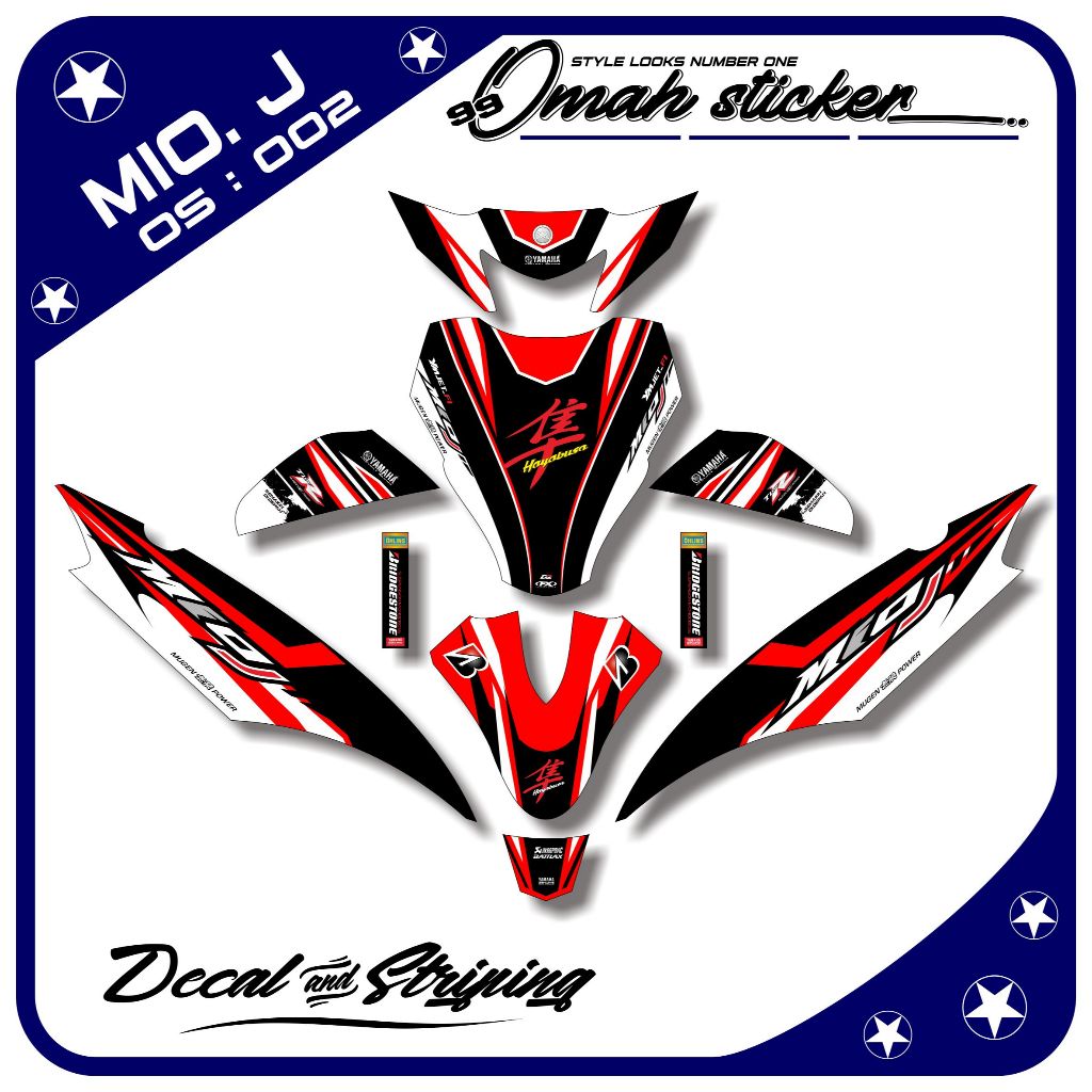 decal mio j full body .stiker decal mio j full body . ADT.002